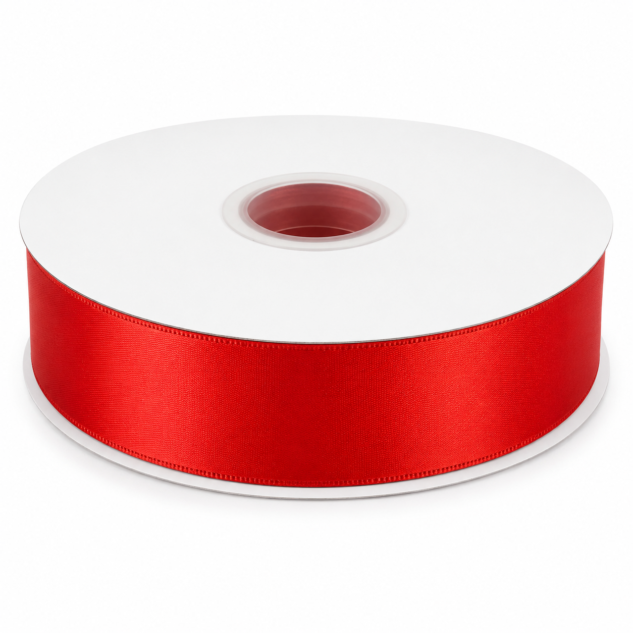 SATIN RIBBON 40MM/100 YARD RED