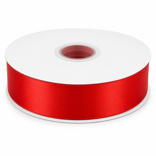 SATIN RIBBON 40MM/100 YARD RED