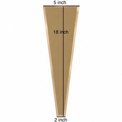 BOUQUET SLEEVE GOLD 5/18 INCH 50PC /PACK