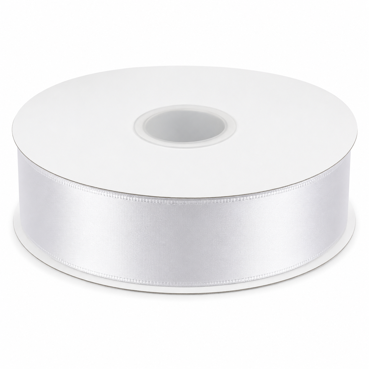SATIN RIBBON 40MM/100 YARD WHITE