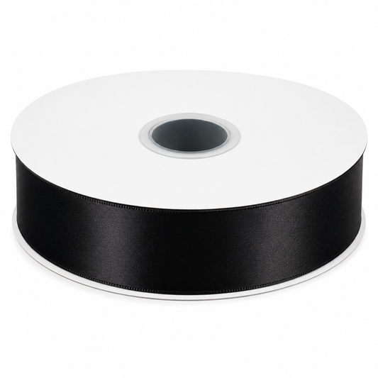 SATIN RIBBON 40MM/100 YARD BLACK
