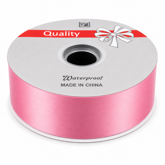 POLY RIBBON 50MM/100 YARD PINK