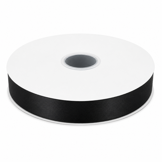 SATIN RIBBON 25MM/100 YARD BLACK